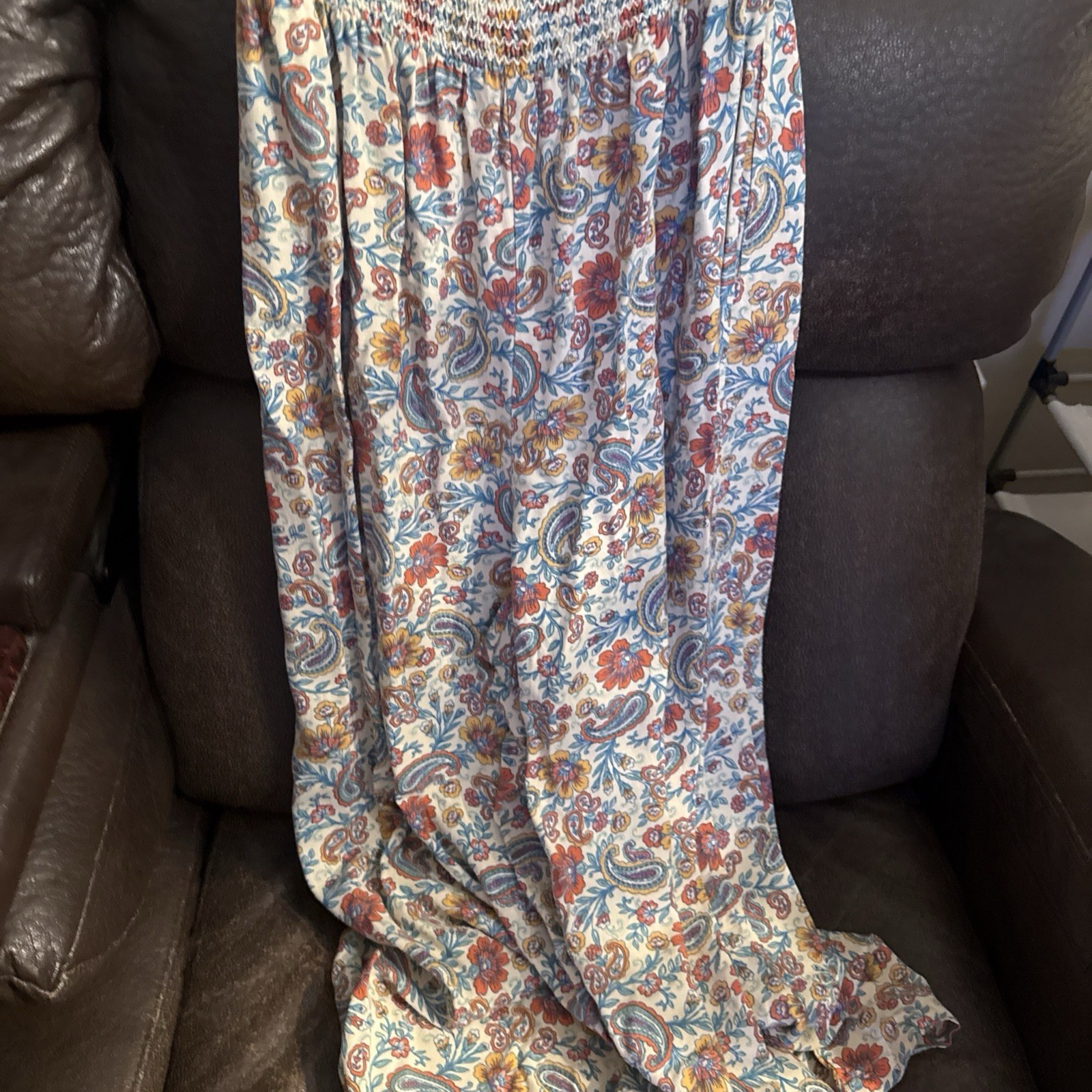 patron of peace Patrons of Peace Strapless Wide Leg Jumpsuit