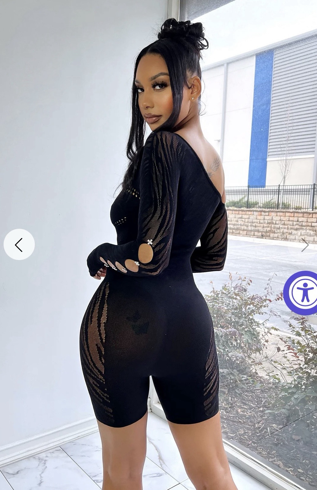 Fashion Boutique Women’s Black Seamless Sexy Romper