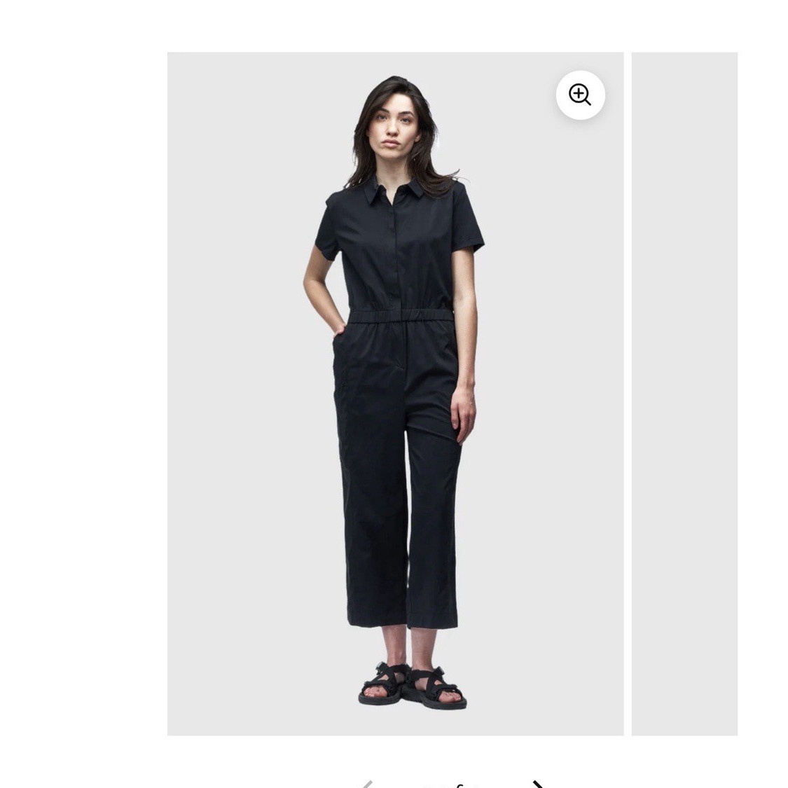 Indyeva Women’s Kulu Jumpsuit One-Piece Black S Regular Short Sleeve Zip