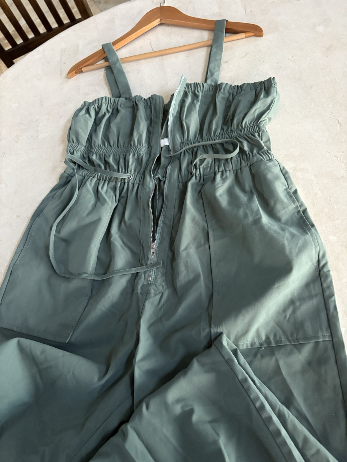 Cloth And Stone Woman’s Sage Greenish Grey Jumpsuit—XS