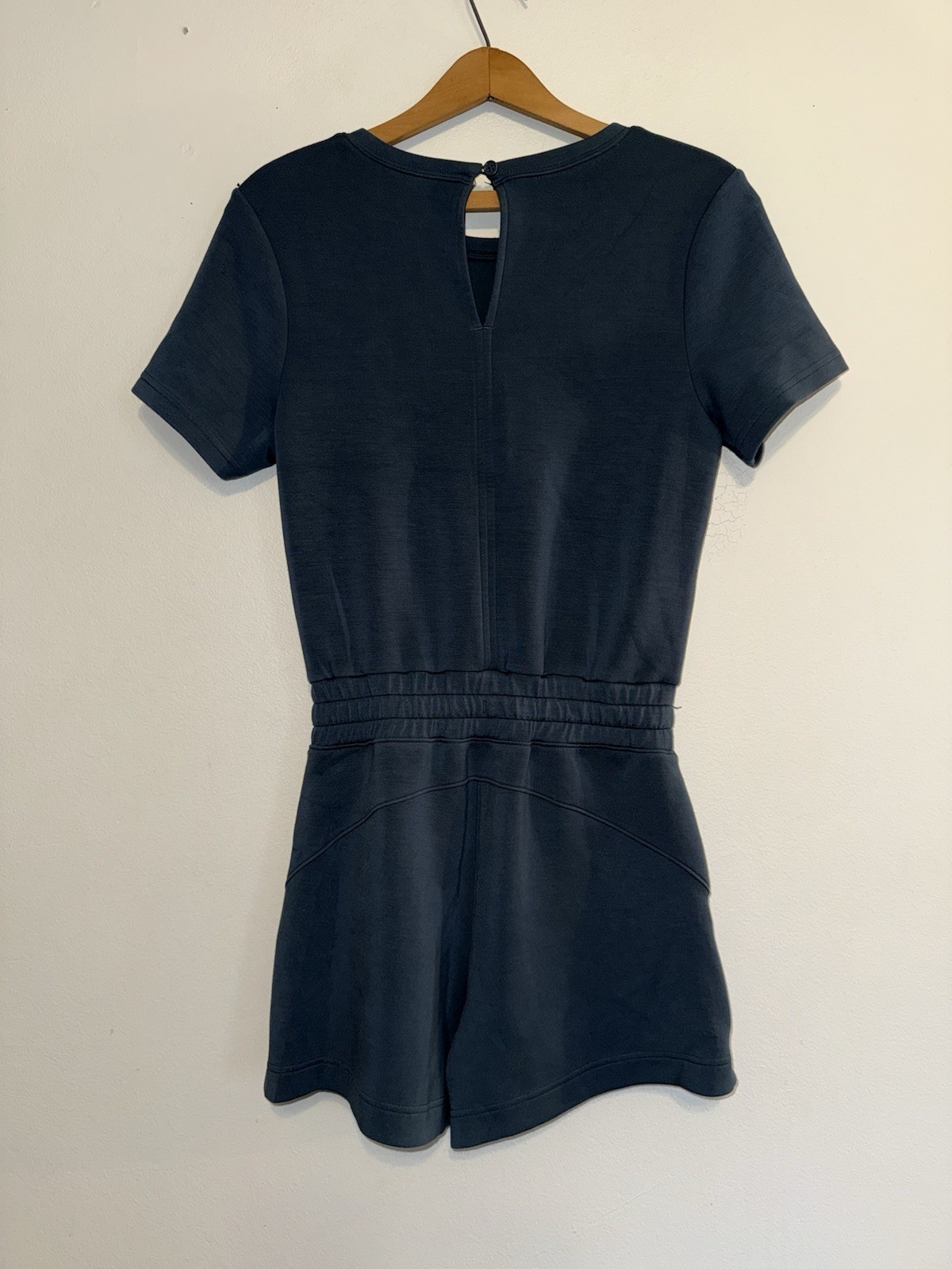 SPANX Airluxe Romper Pockets Athleisure Drawstring Size XS Teal Women