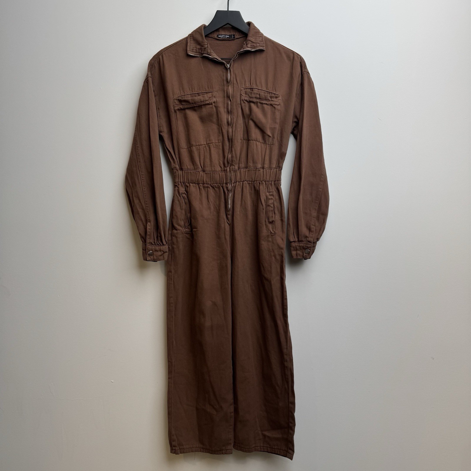 Nastygal Jumpsuit Women’s 2 Brown Coverall Romper Terracotta Suit Utility Work