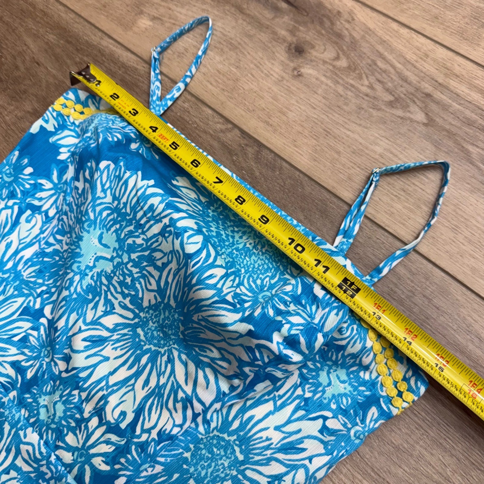 Lilly Pulitzer Jesse Romper 4 In The Sun Blue Sunflower Print Skort Dress Trim