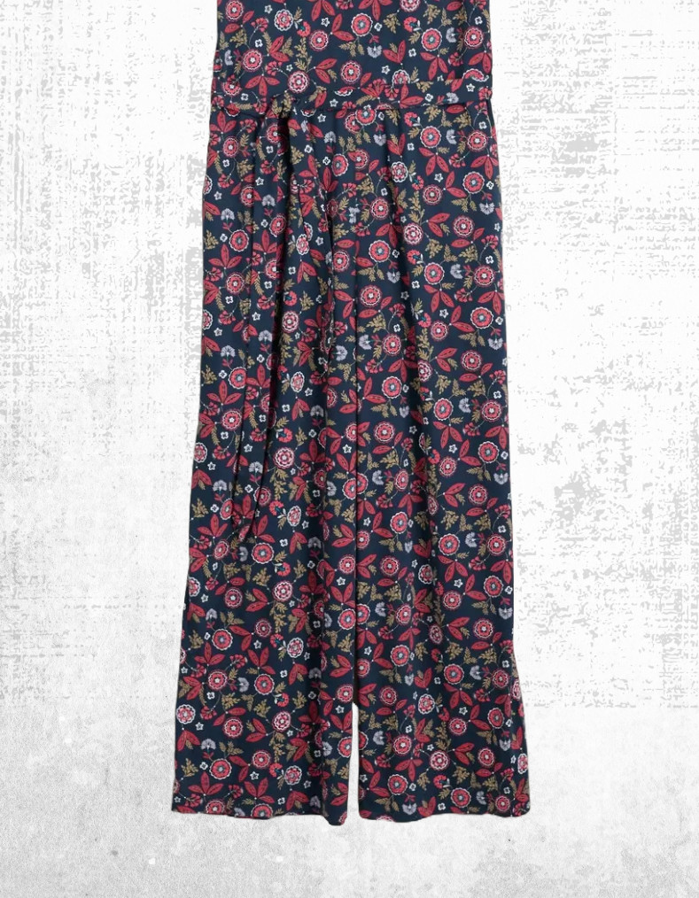 Womens Seasalt Wide Leg Jumpsuits in Floral Mosaic Coast Navy (A Bit Defect)