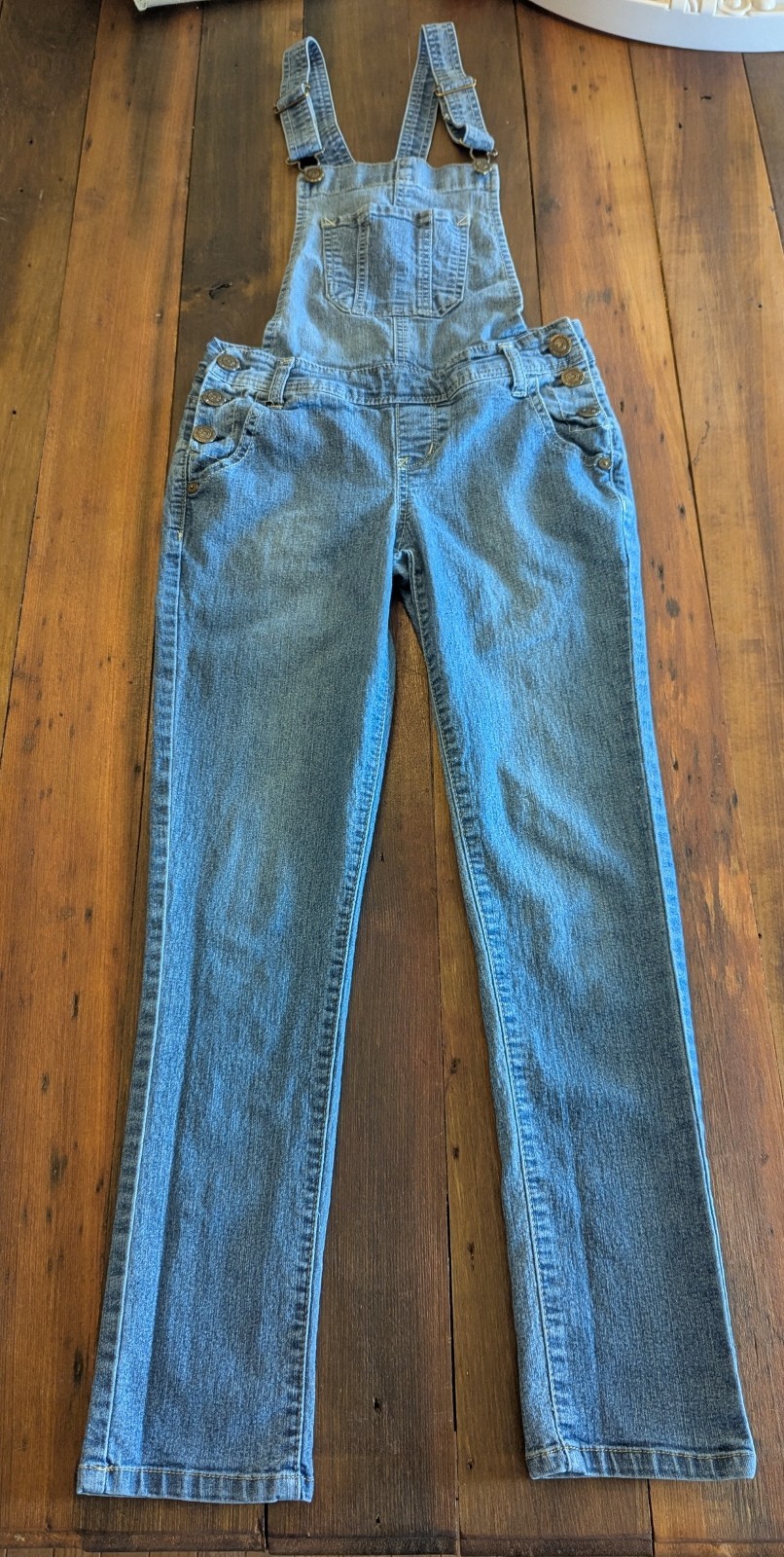 Wallflower Women’s Teens XS Bib Denim Jean Overalls Bibs Stretch RN 120246