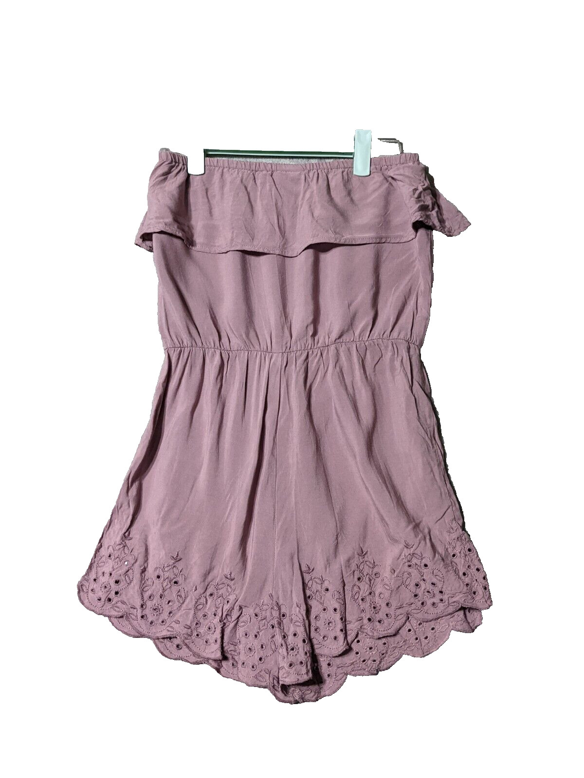 MOSSIMO Romper Women Romper Tube Dusty Huckleberry Embroidered SMALL(4-6)