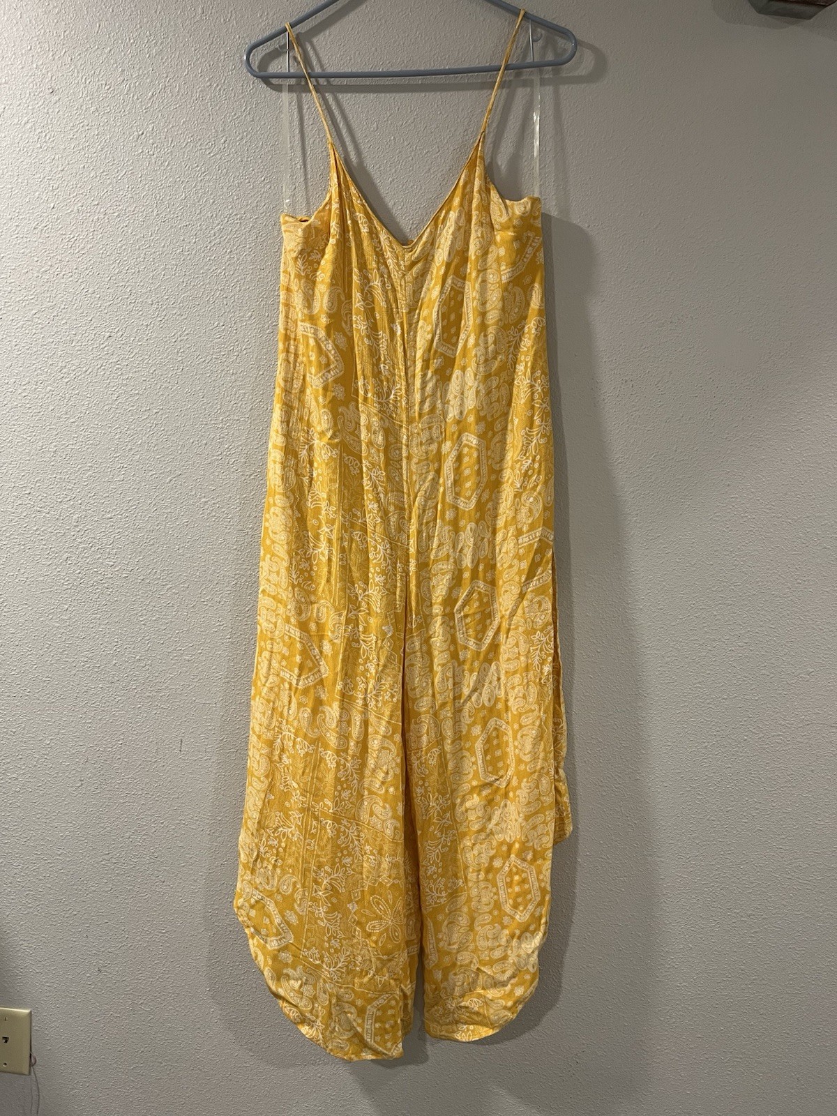 Lush paisley Bandana Print Jumpsuit Romper Baggy Western Boho Hippie
