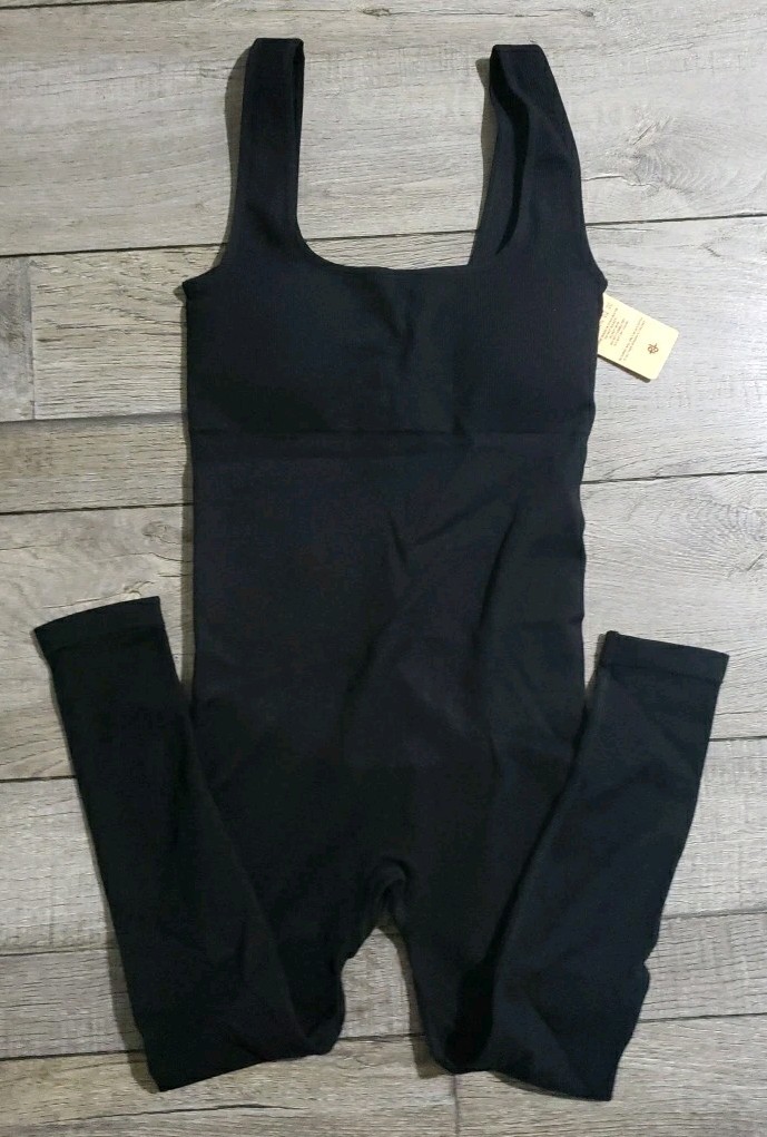 Popilush The Shapewear Jumpsuits Women Built-In Bra Bodycon Square Neck Romper S