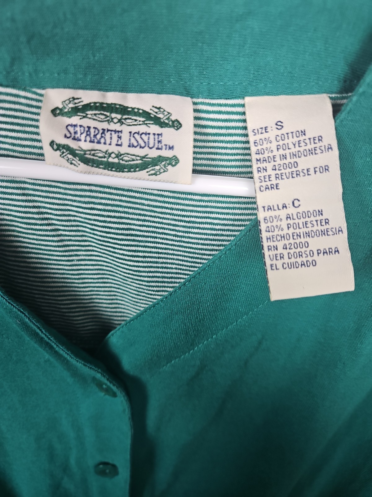 Vintage 80s Separate Issues Elastic Waist Green Romper S Short Sleeve 1pc Retro