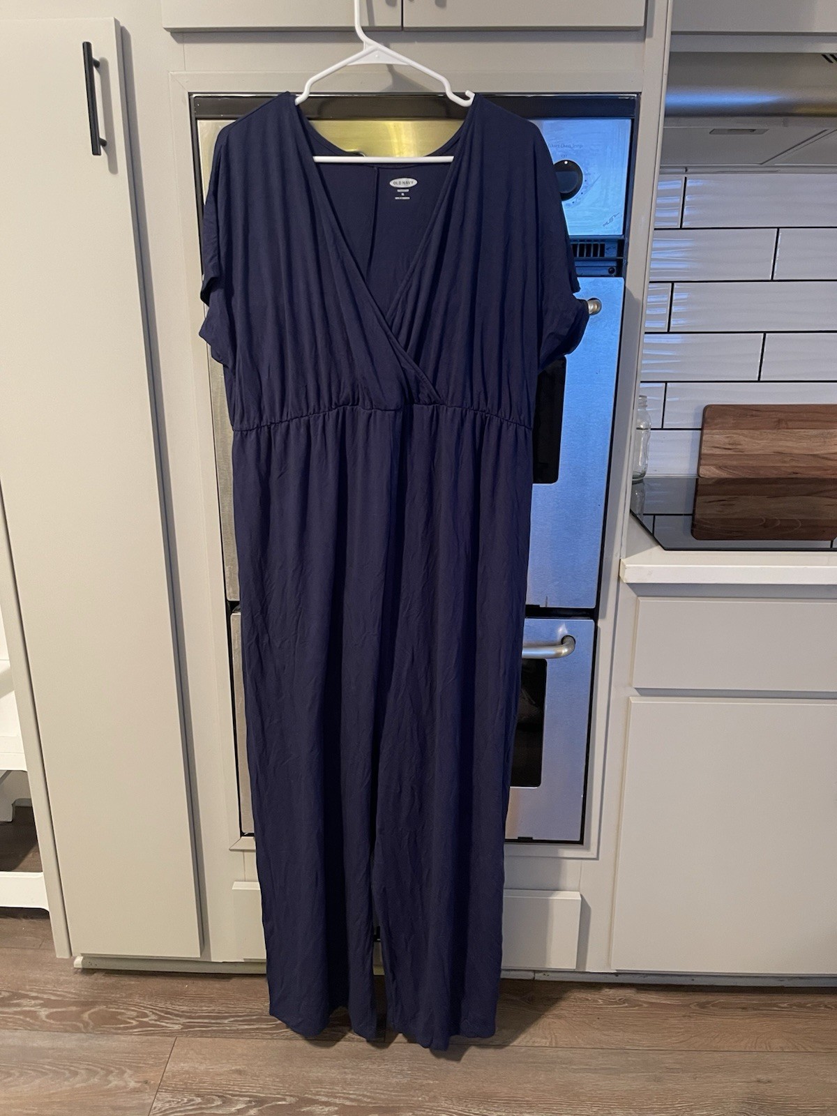 Old Navy Maternity Wide Leg Jumpsuit-Navy-Size XL-NWOT