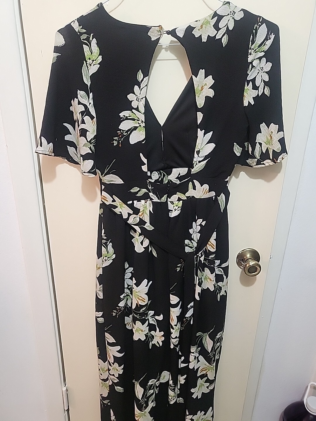 GB LADIES ROMPER SZ SMALL SHORTS/MOCK DRESS OPEN BACK