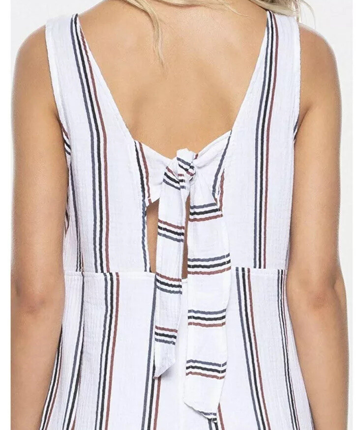 Women’s Tavik Nordstrom Ramona Jumpsuit White Stripe & Berry Size XS New romper