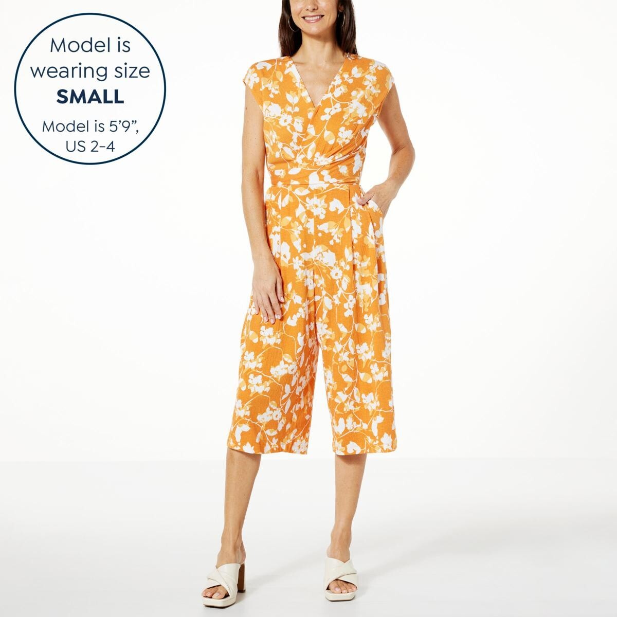 everyday JONES by Madeline Jones Cotton Blend Summer Jumpsuit Plus Size 2X