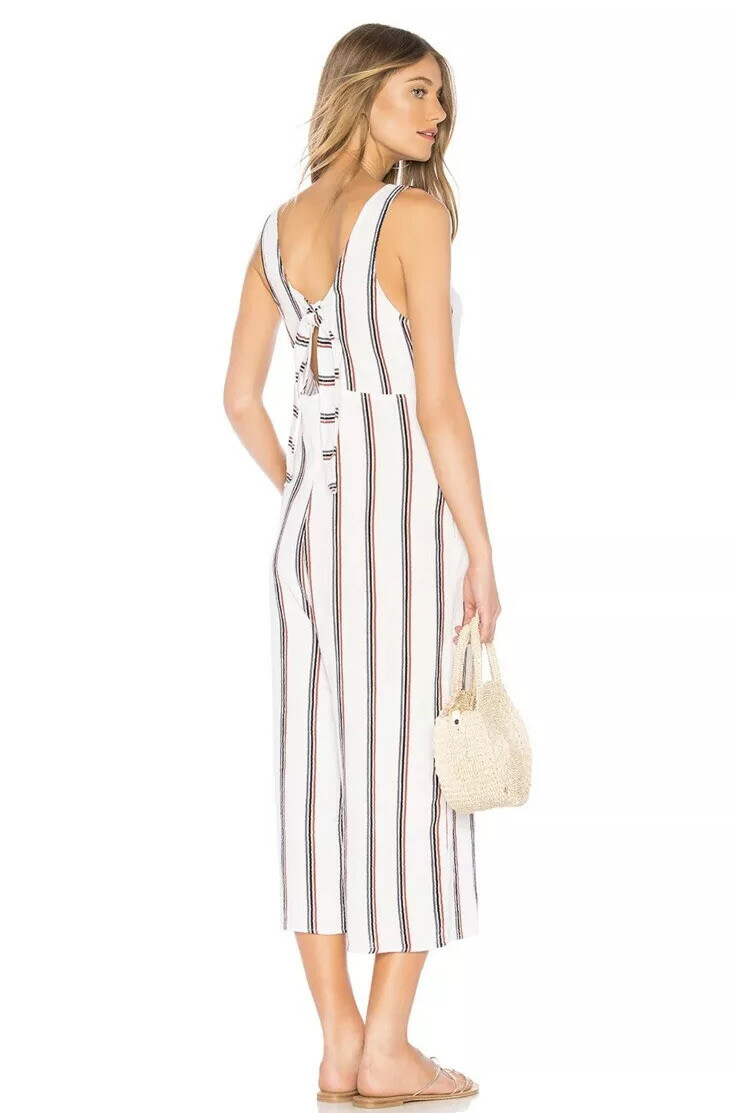 Women’s Tavik Nordstrom Ramona Jumpsuit White Stripe & Berry Size XS New romper