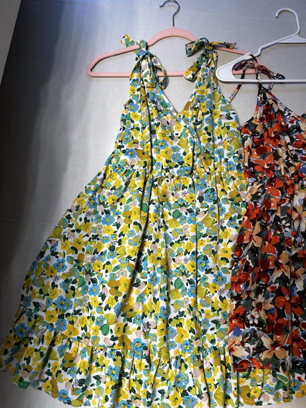 Lot 3 Small Summer Romper Dresses Colorful Small Pink Yellow Cute Coverup Beach