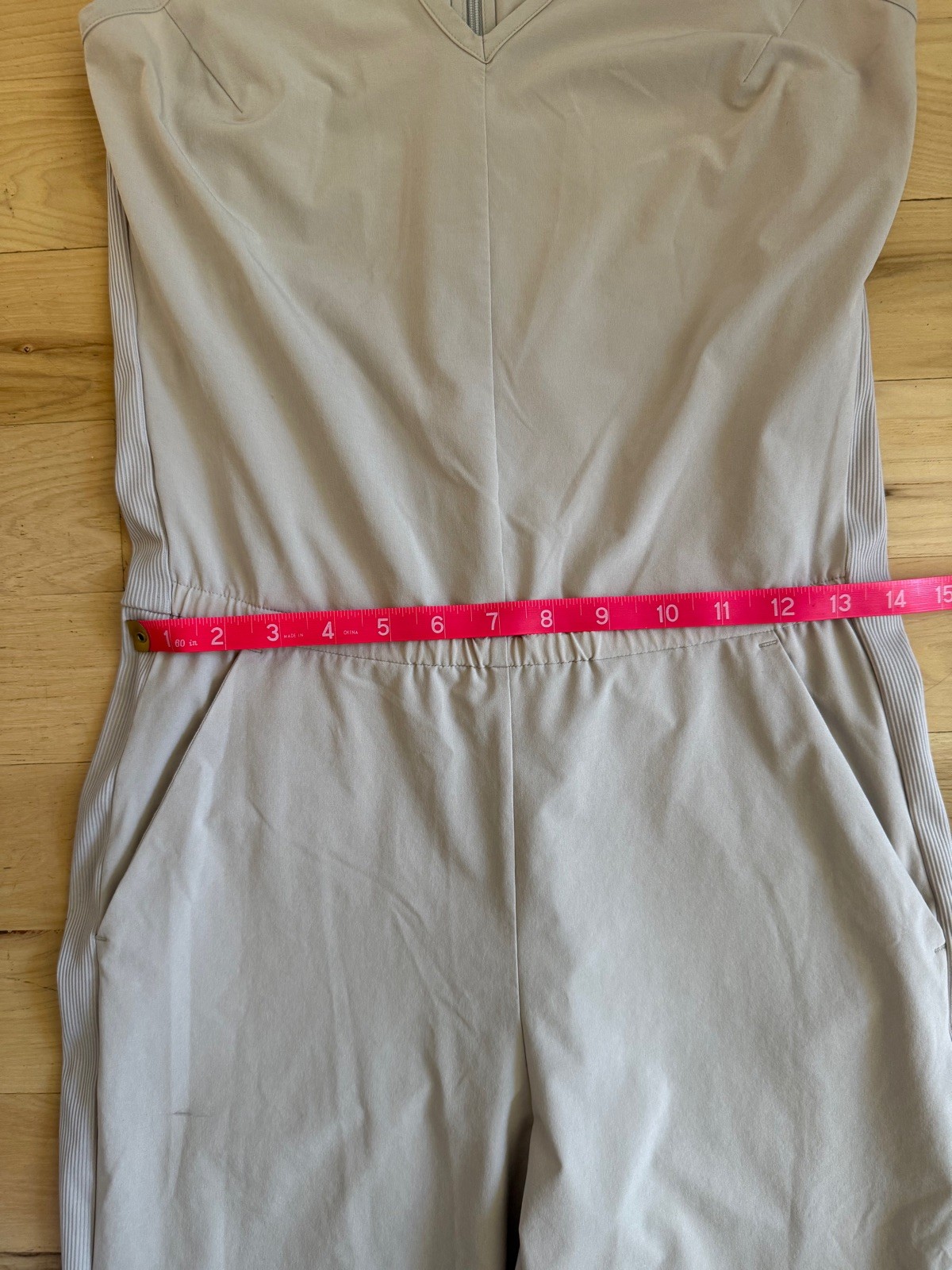 Athleta Brooklyn Jumpsuit Athleisure Lightweight Abalone Pockets Size 4