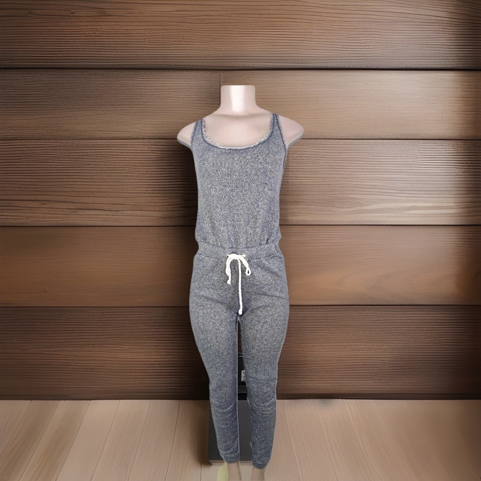 Victoria Secret Gray French Terry Jogger Sweatpants Jumpsuit Loungewear Gym