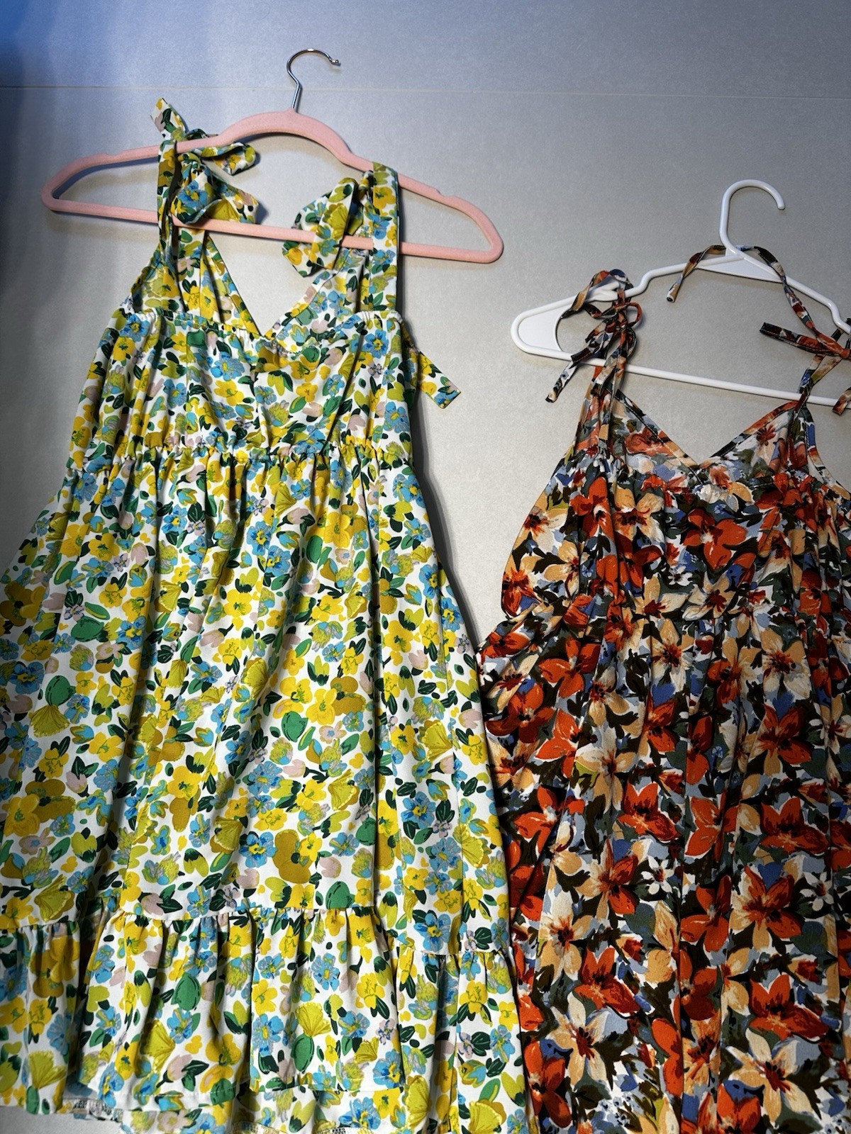 Lot 3 Small Summer Romper Dresses Colorful Small Pink Yellow Cute Coverup Beach