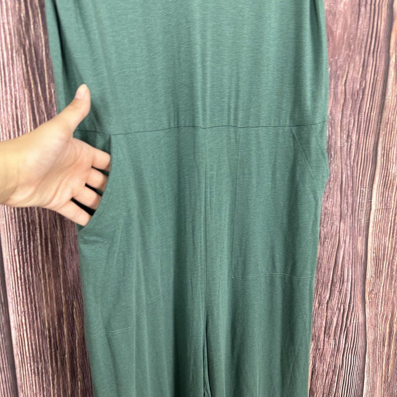 Universal Standard Ultimates Jemma Jumpsuit XXS V-Neck Green Wide Leg Oversized