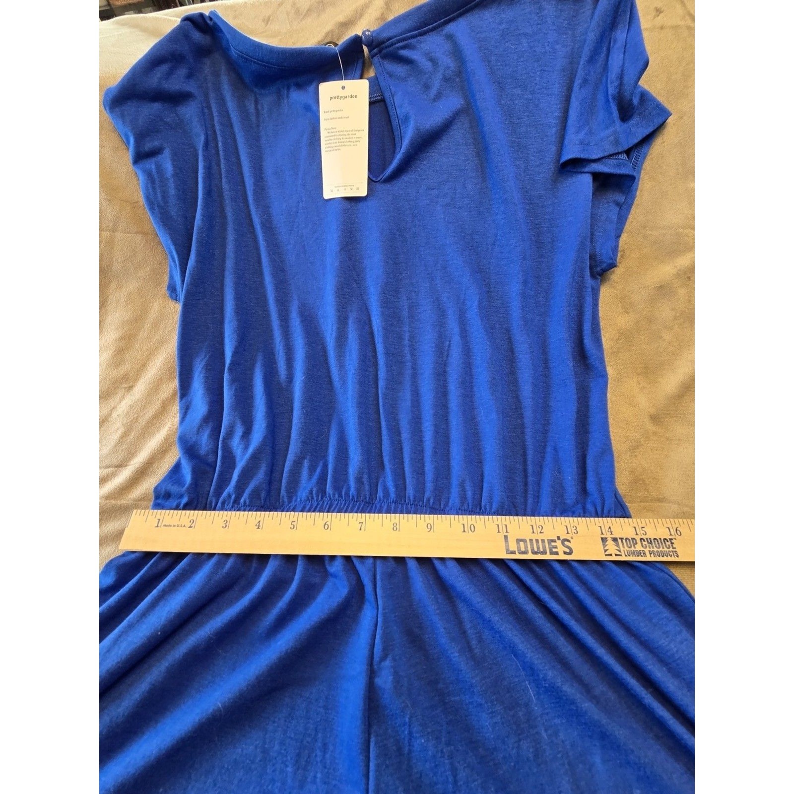 NWT PrettyGarden Royal Blue Jogger Jumpsuit – Size Large