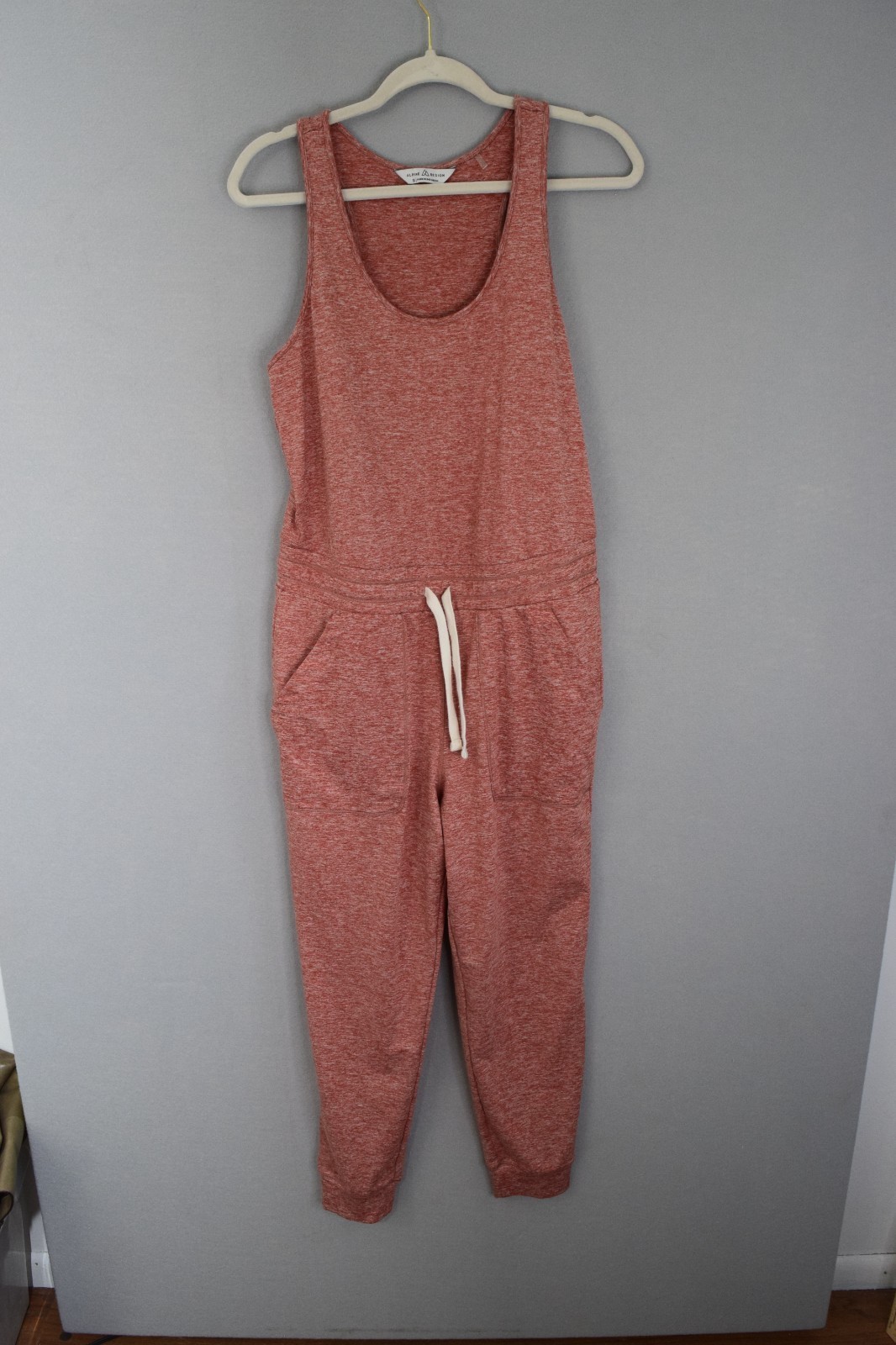 Alpine Design Womens Small Jumpsuit Jogger Romper Sleeveless Drawstring