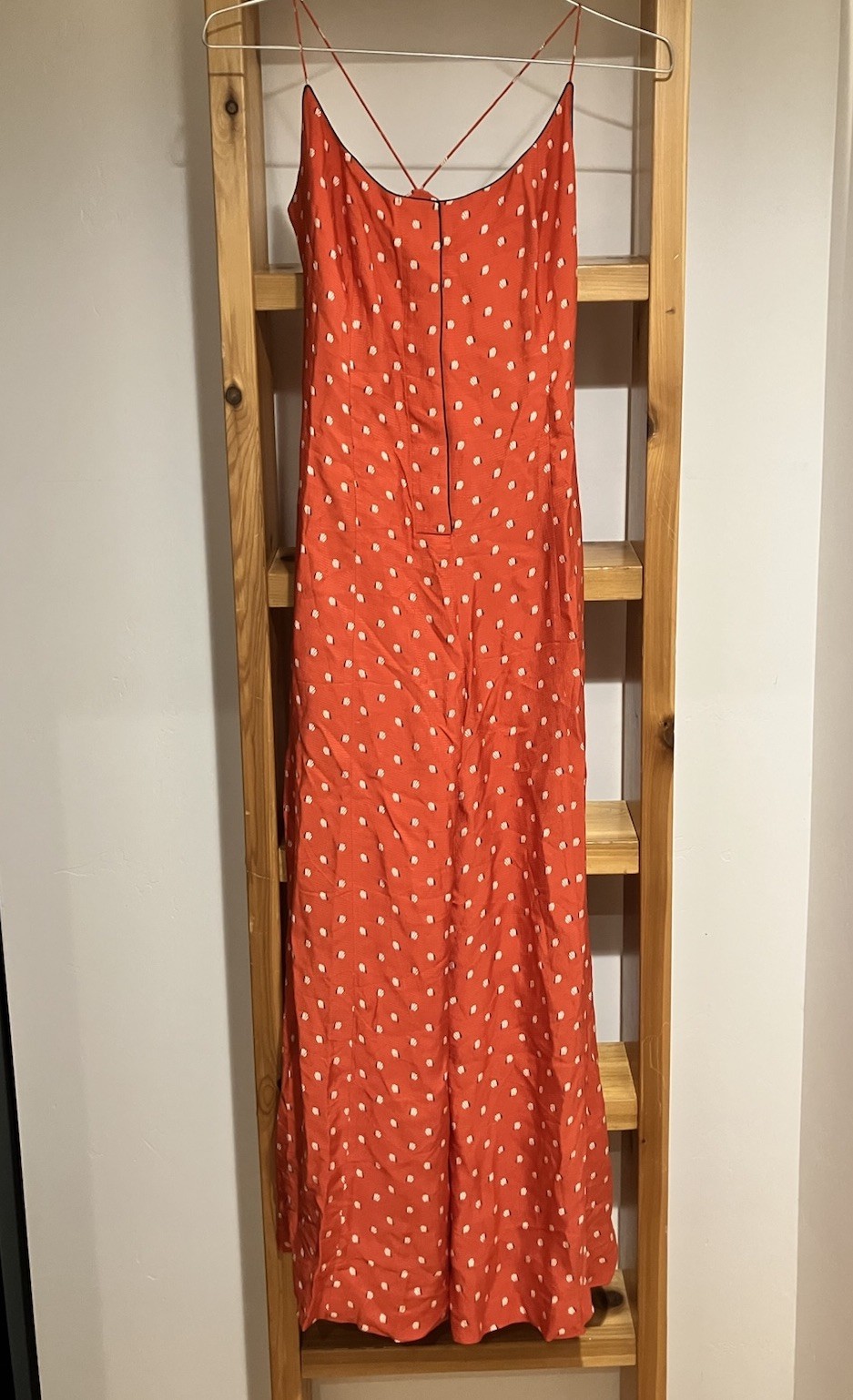 Alexis Holland Red Orange Women’s Jumpsuit XS Wide Leg Sleeveless