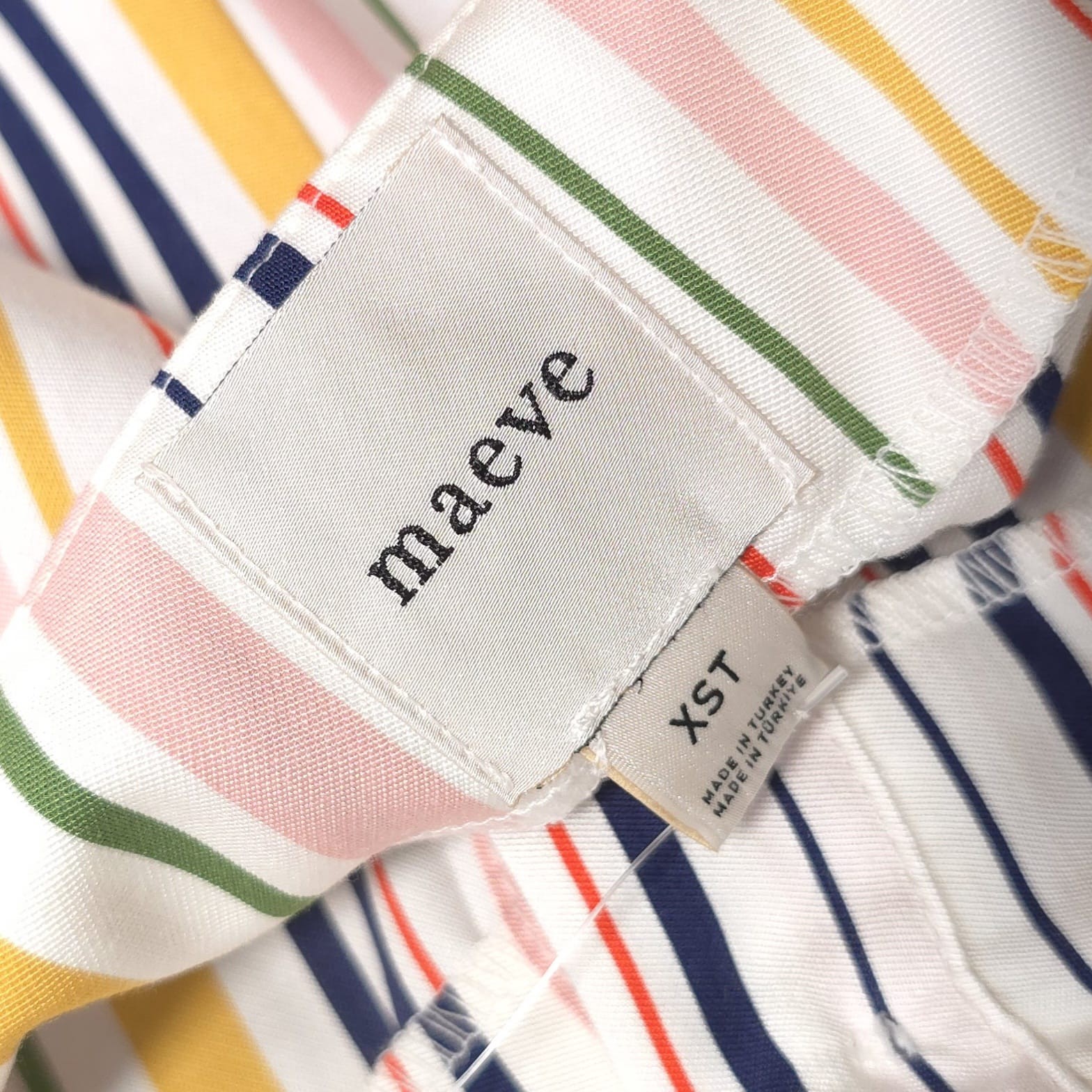 ANTHROPOLOGIE MAEVE New Striped Jumpsuit XS Tall Belted Wide Leg