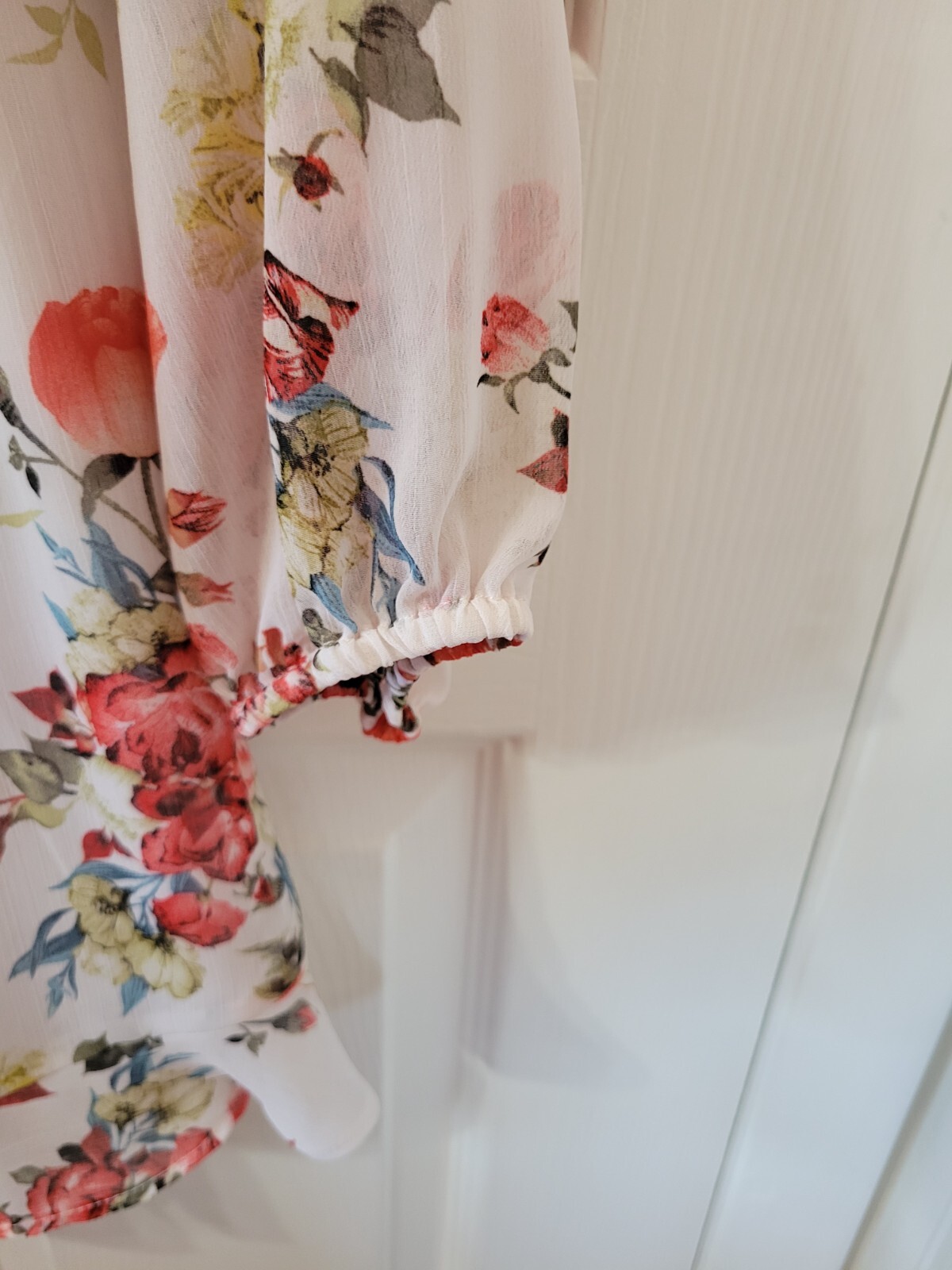 Womens Disney Beauty and The Beast Floral Shorts Romper Roses Size L