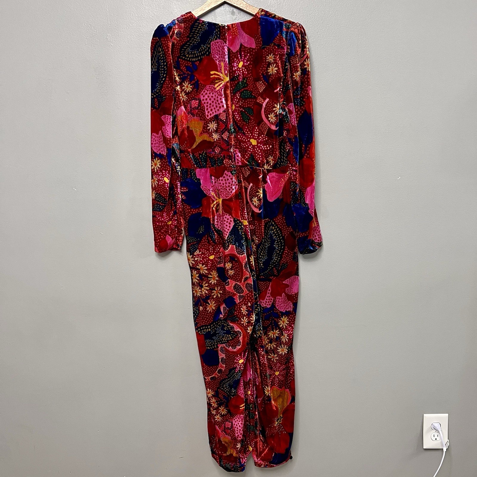 NWT Farm Rio Snake Garden Velvet Jumpsuit Size Medium Tropical Boho Eclectic