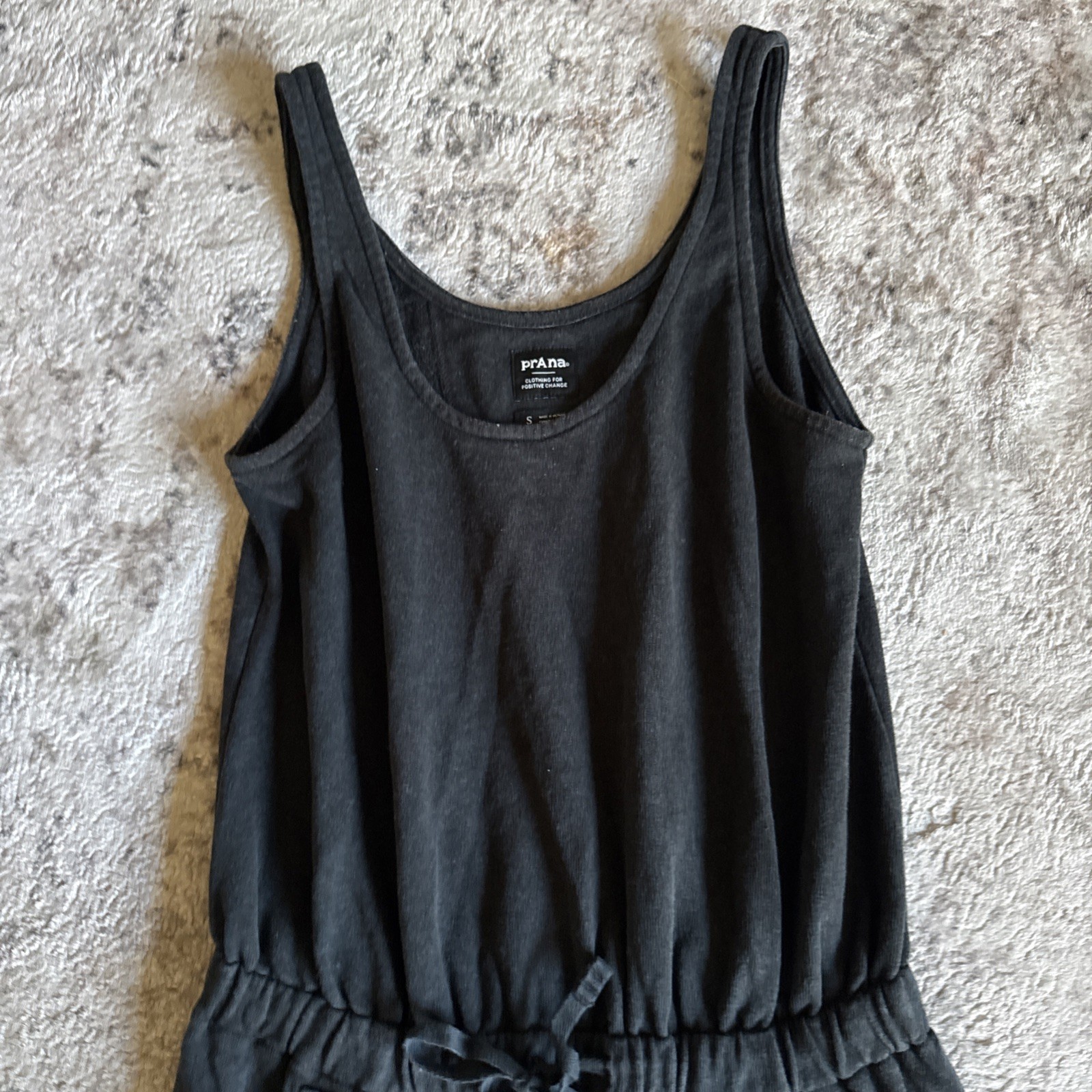PRANA Black Railay Jumpsuit Hybrid One Piece Relaxed Fit Adventure Outfit Size S