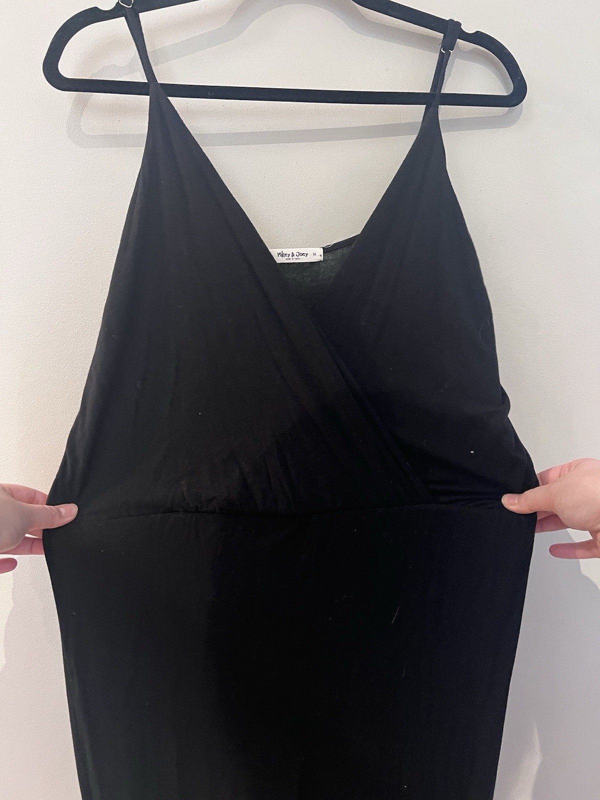 Mikey & Joey Black Sleeveless Jumpsuit Size M
