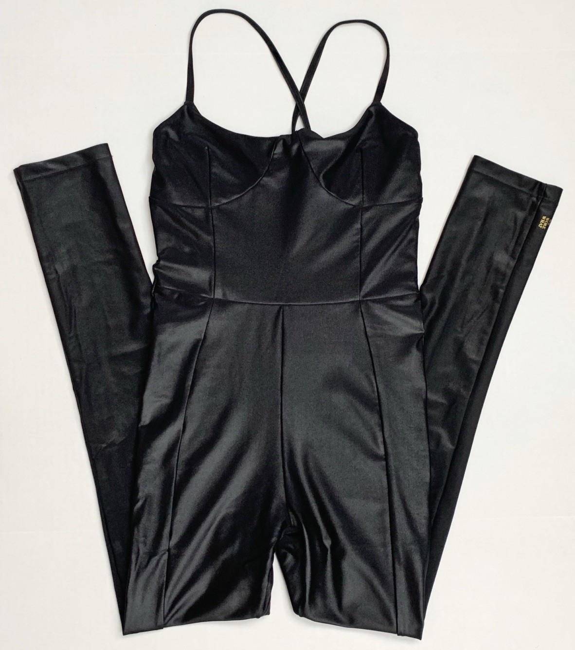 WeWoreWhat Black Catsuit Jumpsuit One Piece Unitard Outfit Sleeveless Size Small