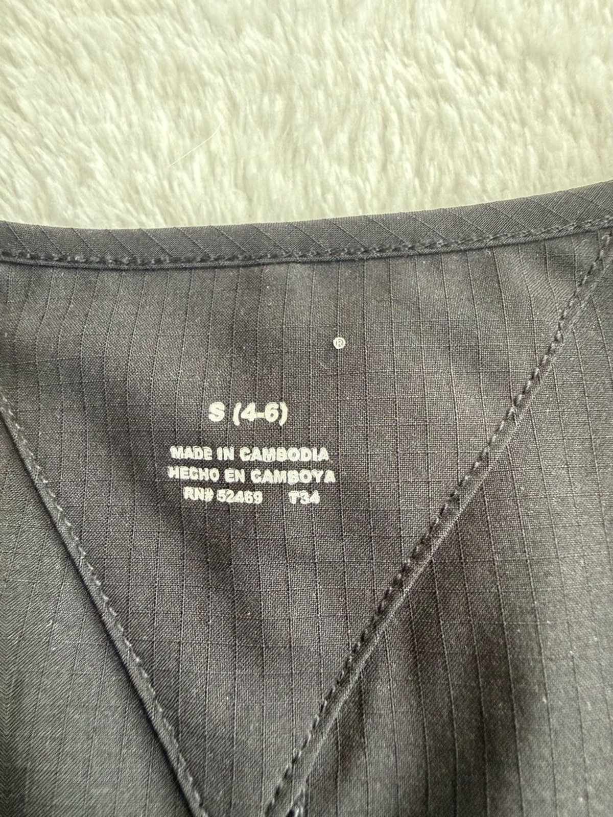 Avia Black Utility Cargo Romper Zip Front Size Small