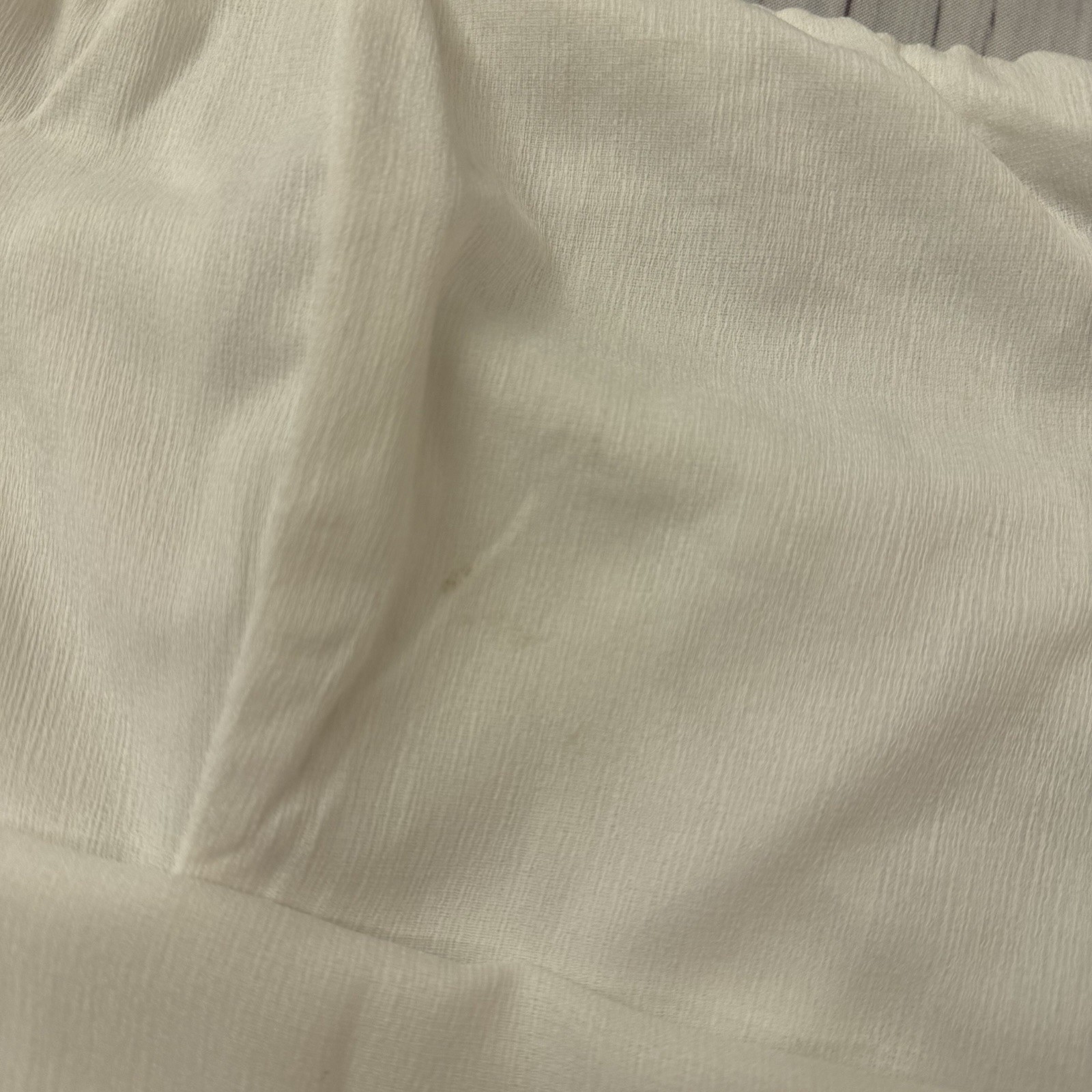 Princess Polly The Rolla Romper Women’s Size 6 White Back Zip Cotton Ruffle