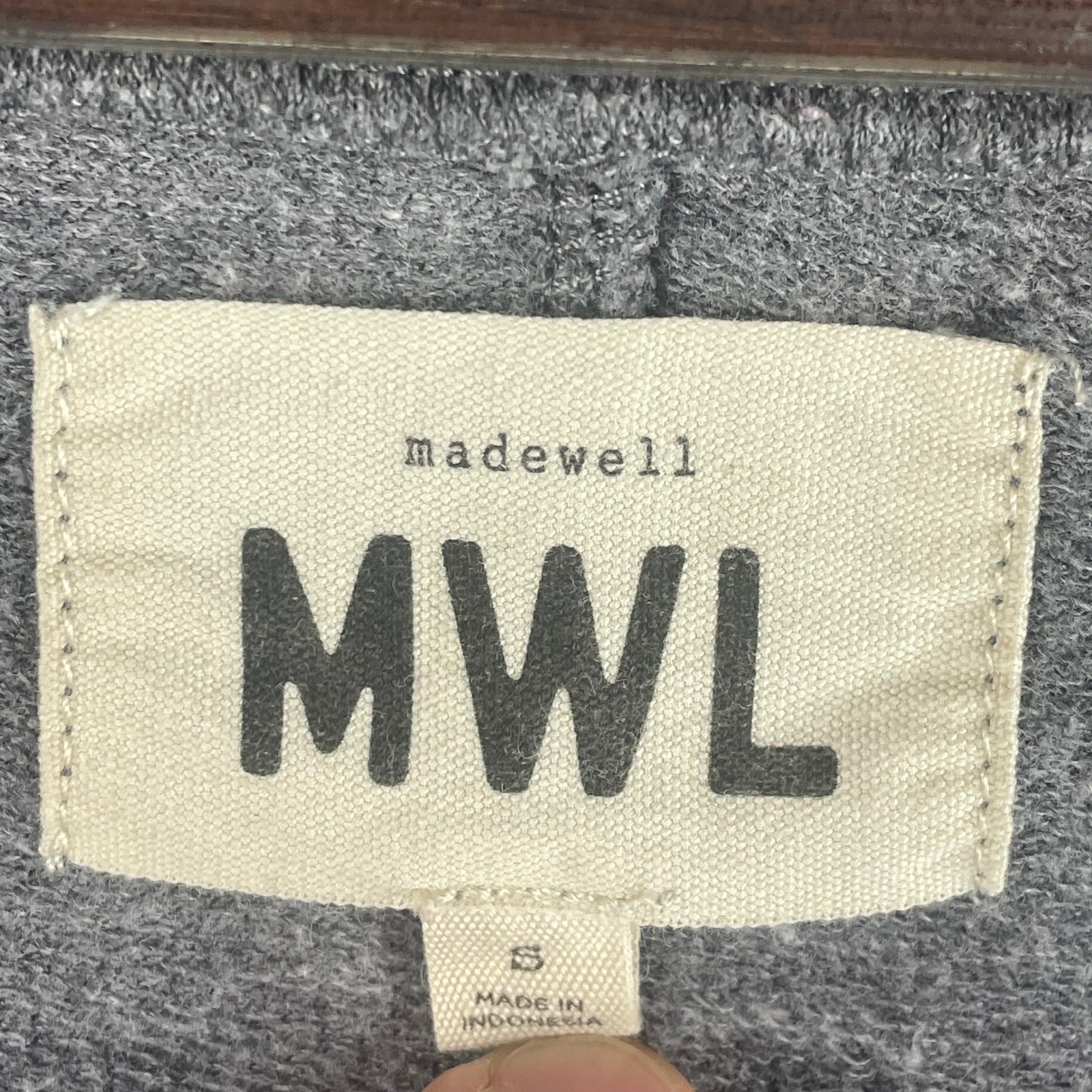 Madewell MWL Womens Superbrushed Pull-On Romper S Gray Heather V-Neck Pockets