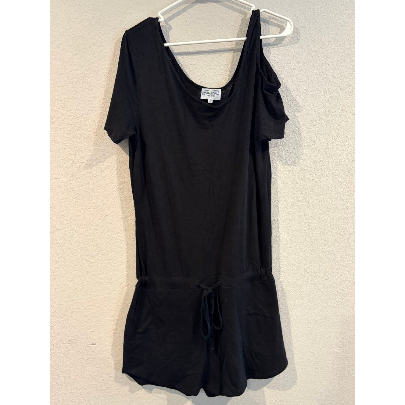 Feel The Piece Terre Jacobs Womens Casual Black Cotton Shorts Romper Size XS/S