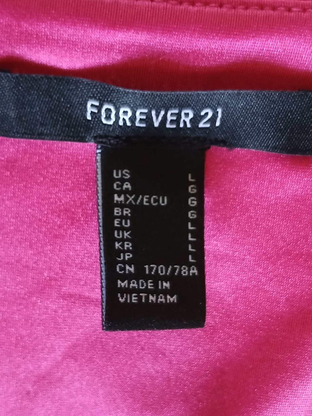Forever 21 ladies one pc romper size L ruched shorts hot pink RN#94981