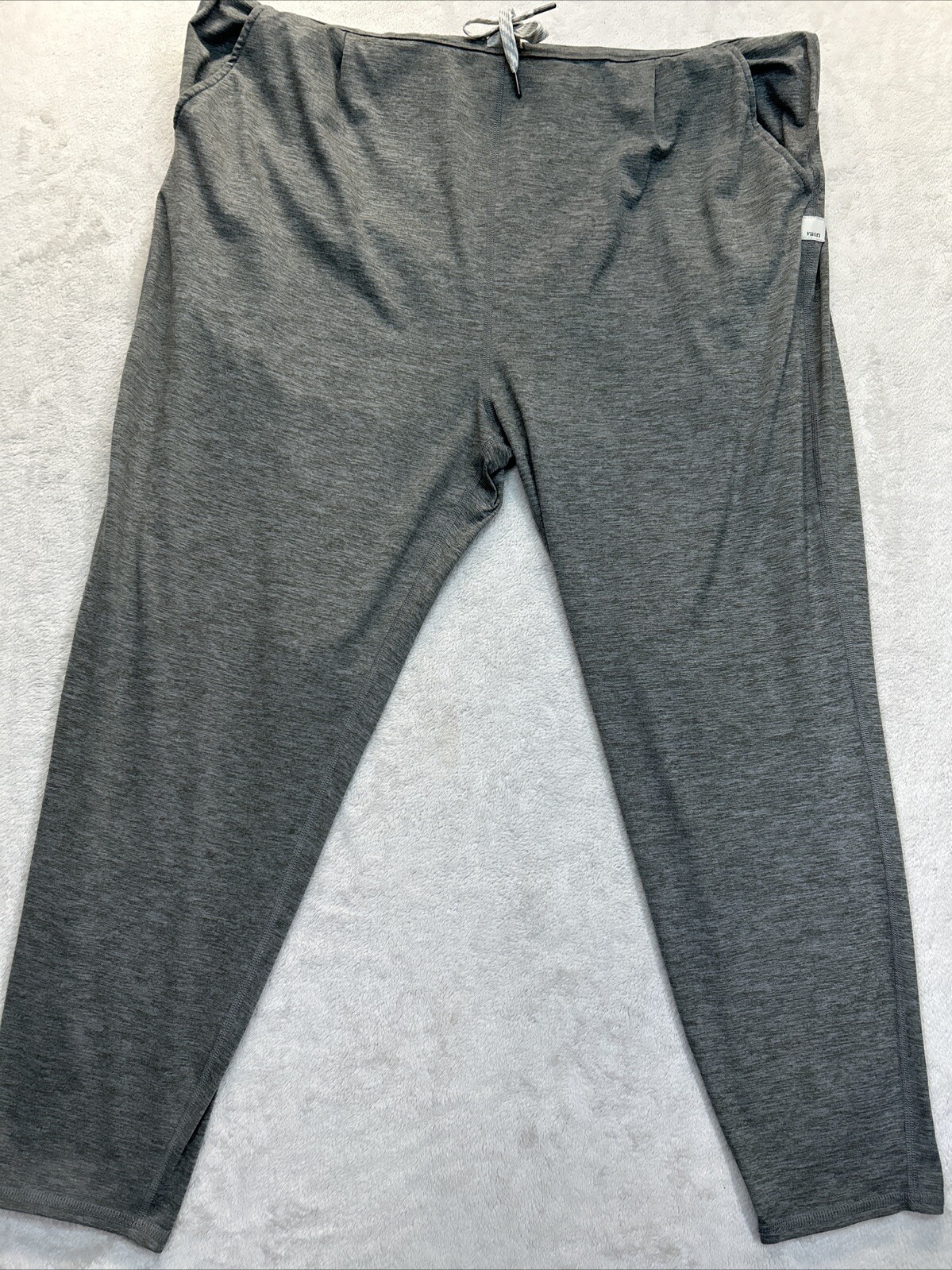 Vuori Lux Harem Jumpsuit One-piece Women Sz Large Heather Drawstring Stretch