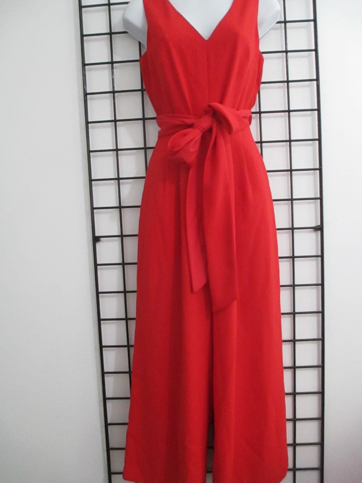 J. CREW 🌸 SIZE 0==BRIGHT RED / PEEK A BOO BACK / CROPPED JUMPSUIT