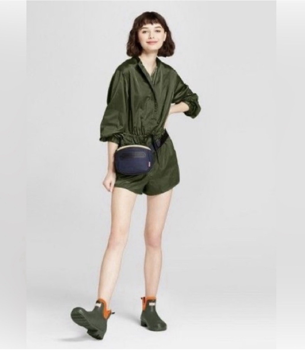Hunter for Target Womens NWT Olive Green Long Sleeve Romper Size S