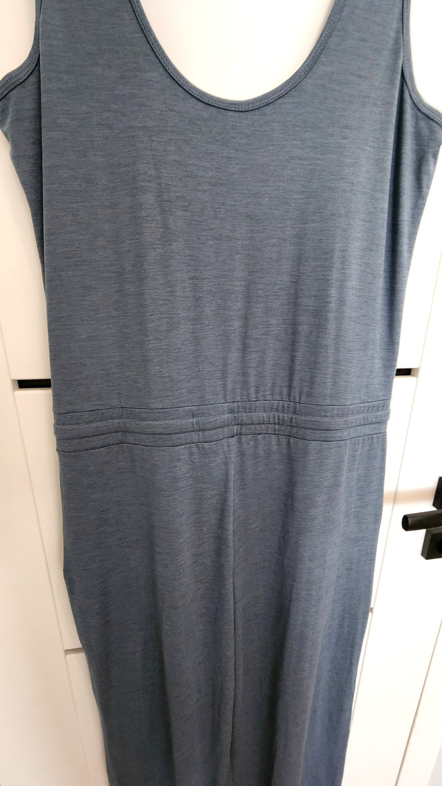 Vuori Women’s Falls Sleeveless Jumpsuit – Blue Light Azure Heather Medium NEW