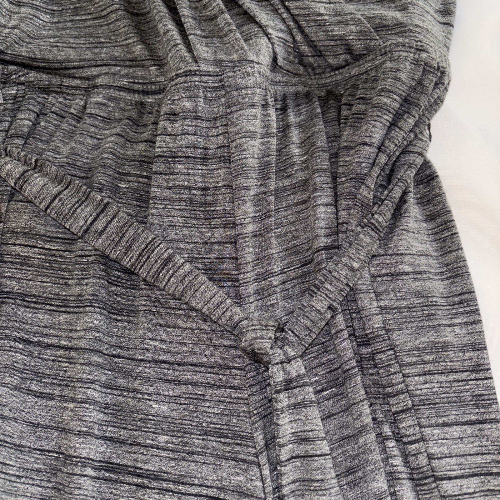 NY & Company Gray Sleeveless Knit Jumpsuit Belted Crossover Style Size M NWT