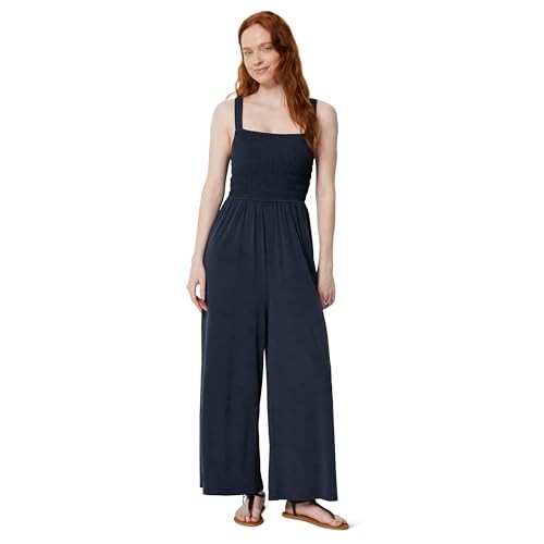AMAZON ESSENTIALS WOMEN’S SQUARE NECK WIDE LEG SLEEVELESS JUMPSUIT, SIZE X-LARGE
