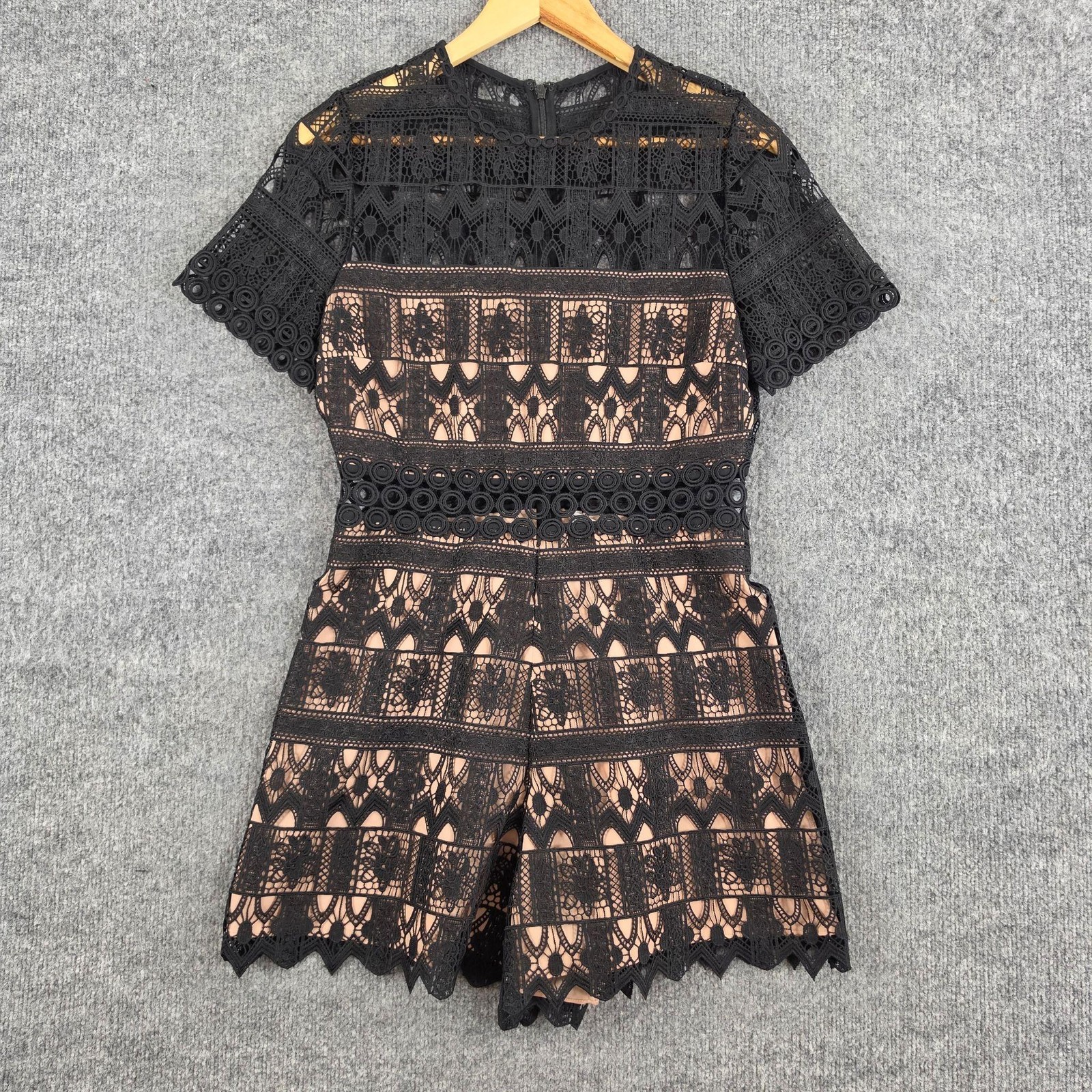 Alexis Romper Large Alexandria Guipure Lace Romper Black Lace Party Formal Chic
