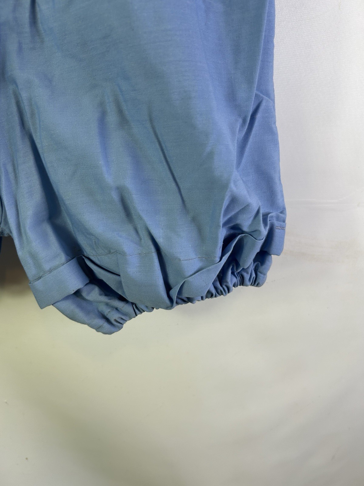 Vintage 60s J Moore Gym Suit Romper Playsuit Blue USA Womens Small