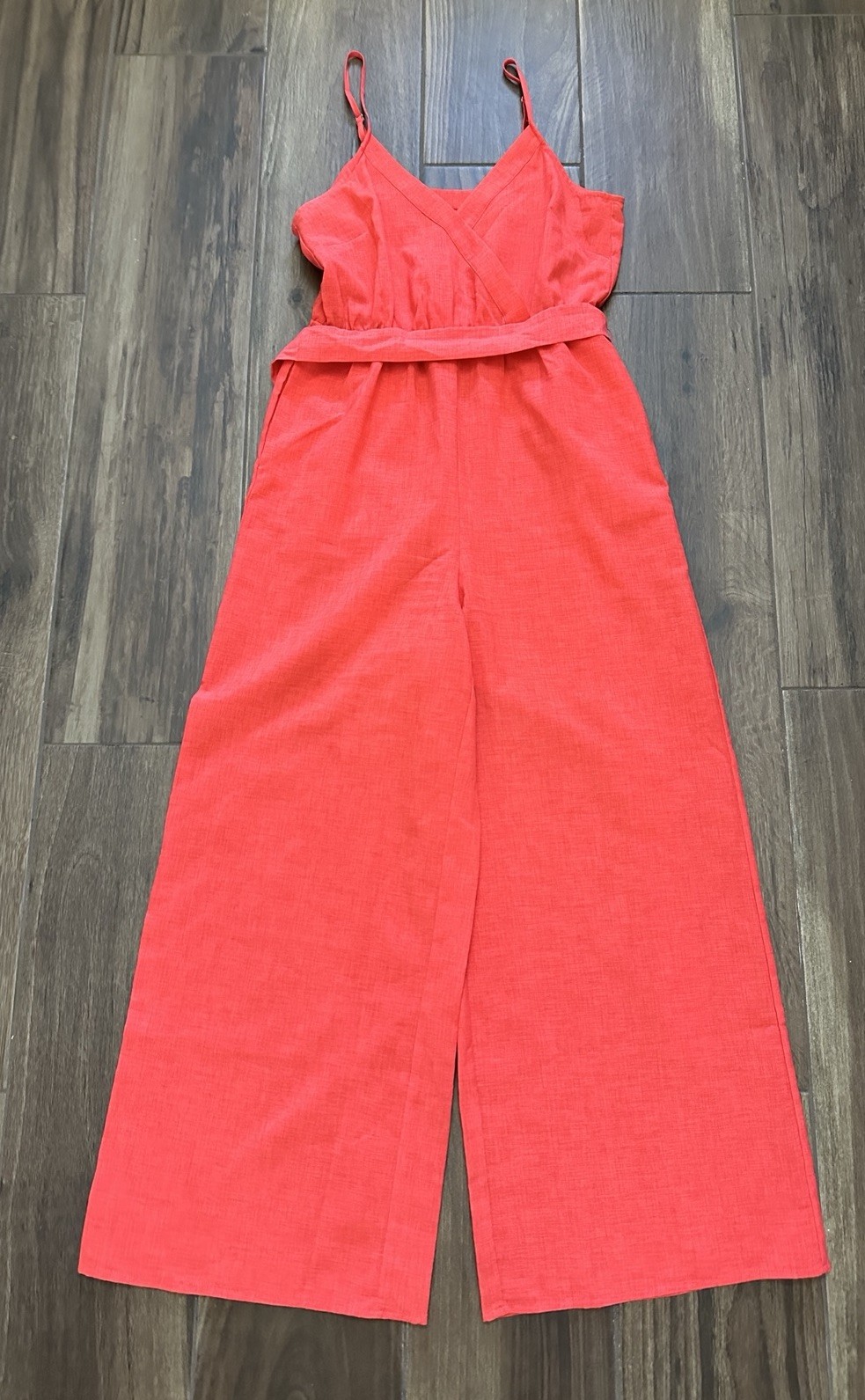 Flying Tomato Romper Women’s Size Med Sleeveless Open Back Jumpsuit Preppy