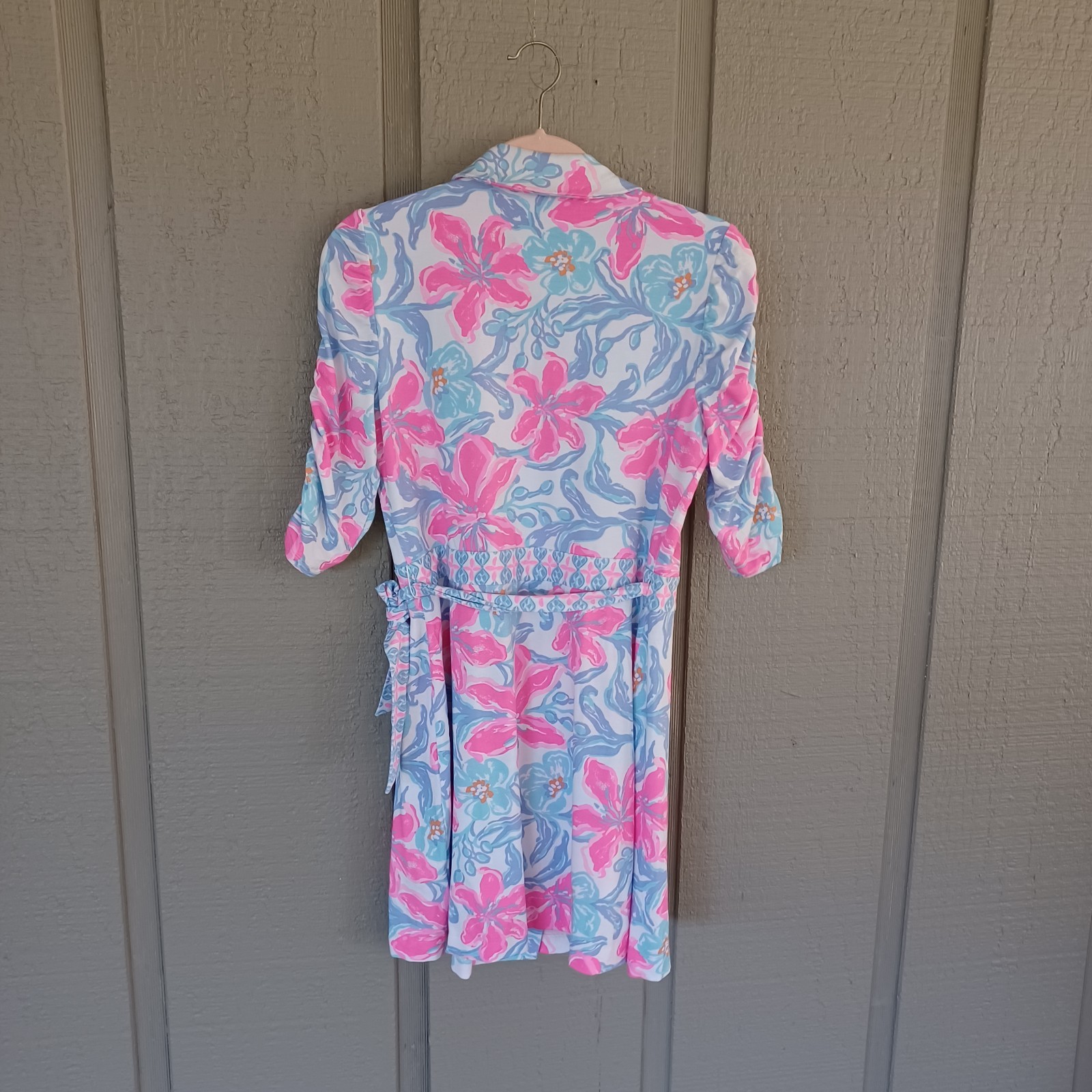 Lilly Pulitzer Ibby Skirted Romper Size M Preppy In Beachside Haven Engine