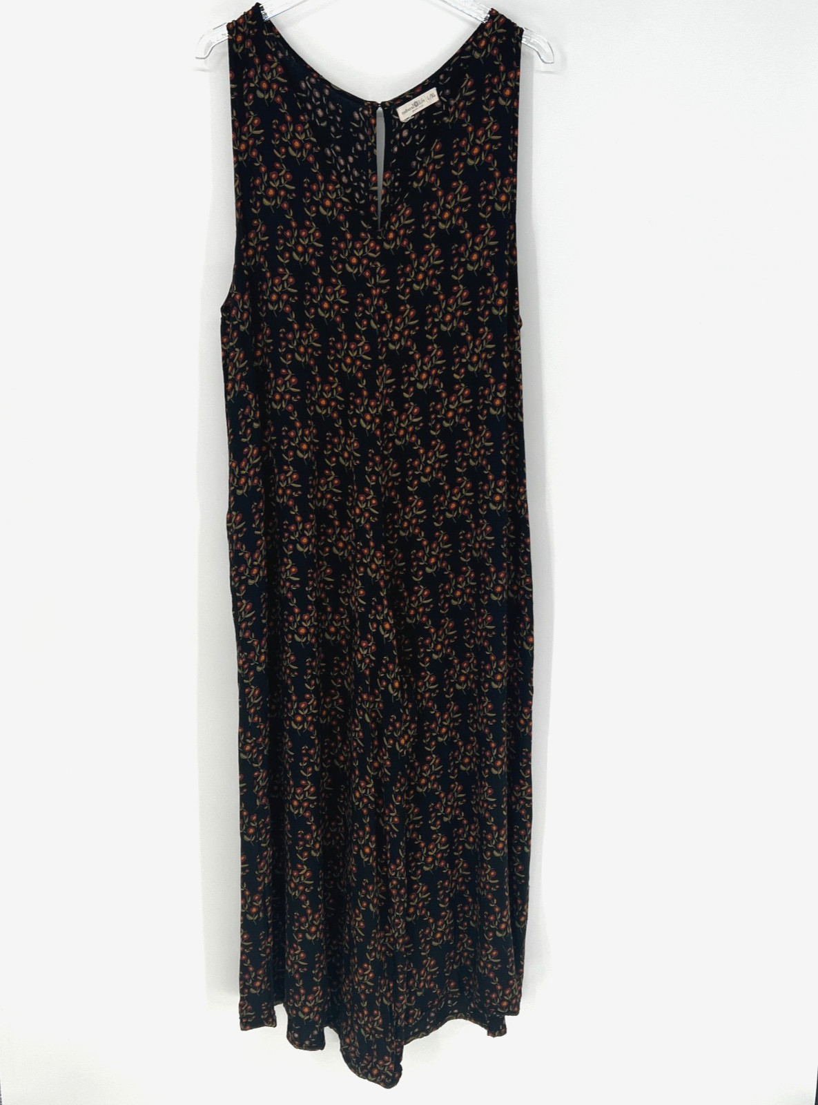 Natural Life Jumpsuit Womens XL Floral Wide Leg Relaxed Peasant Boho Beach