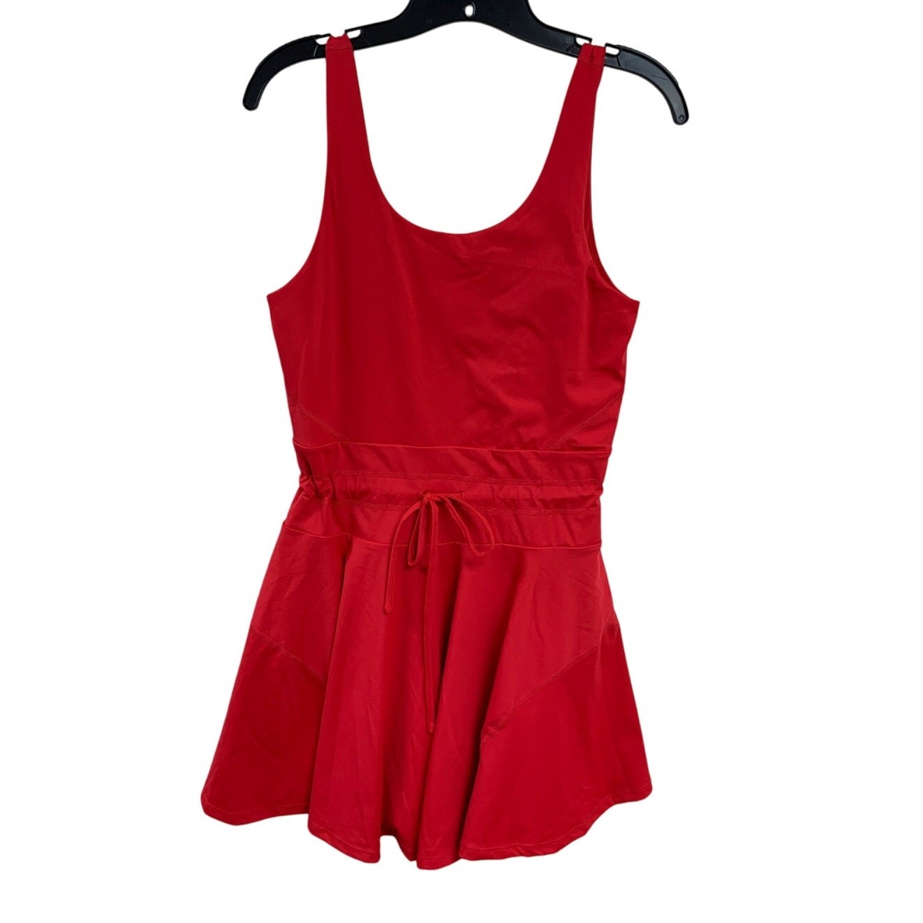 NWT New Caracilia Womens Medium Thin Strap Drawstring Waist Romper Dress