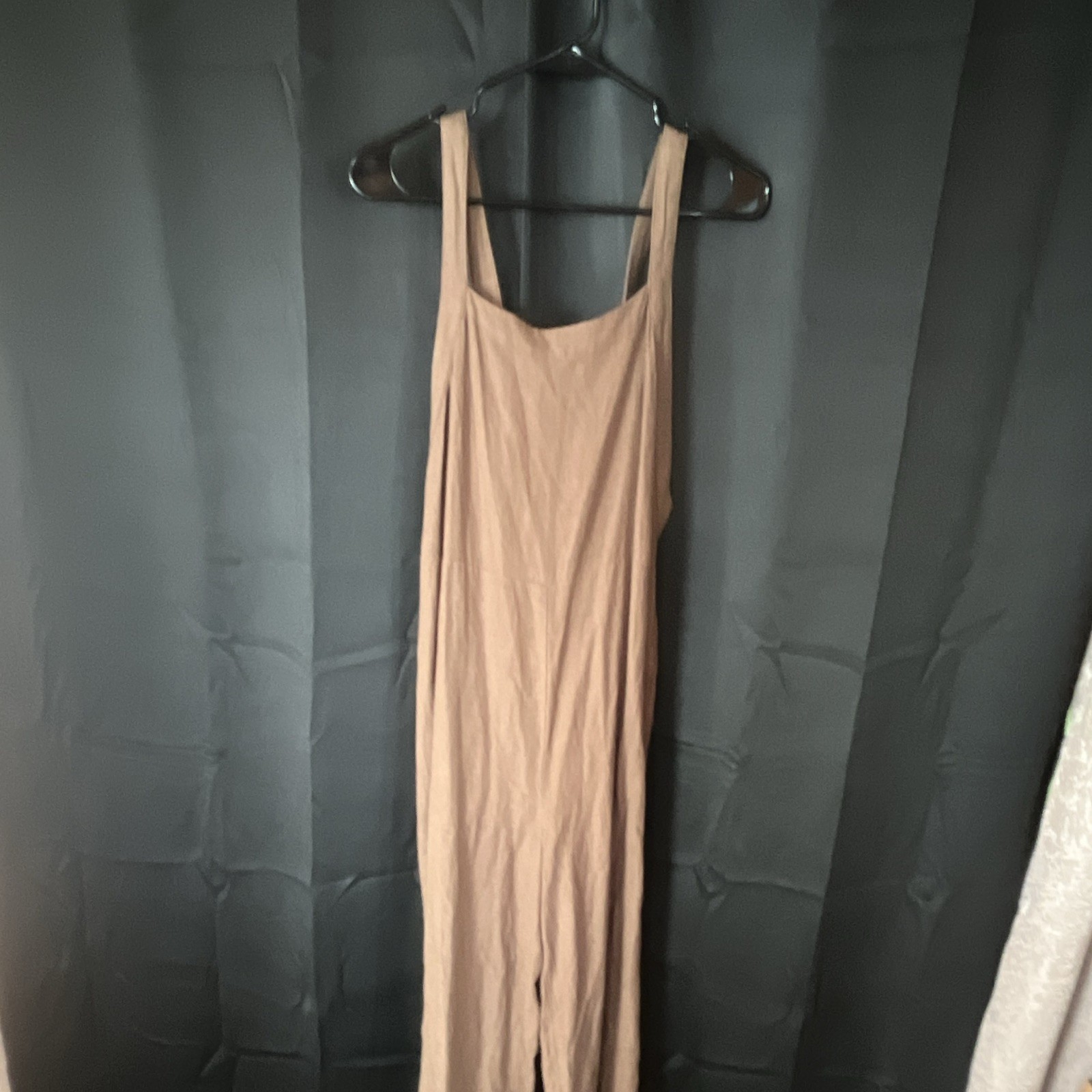 The Impeccable Pig Women’s Brown Tie back, wide leg. Jumpsuit Size S